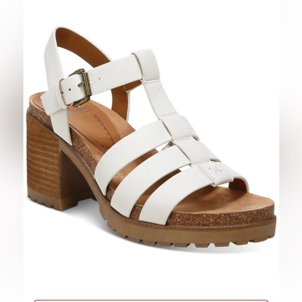 Brand new Zodiac White and Brown Sandals with Fisherman Design